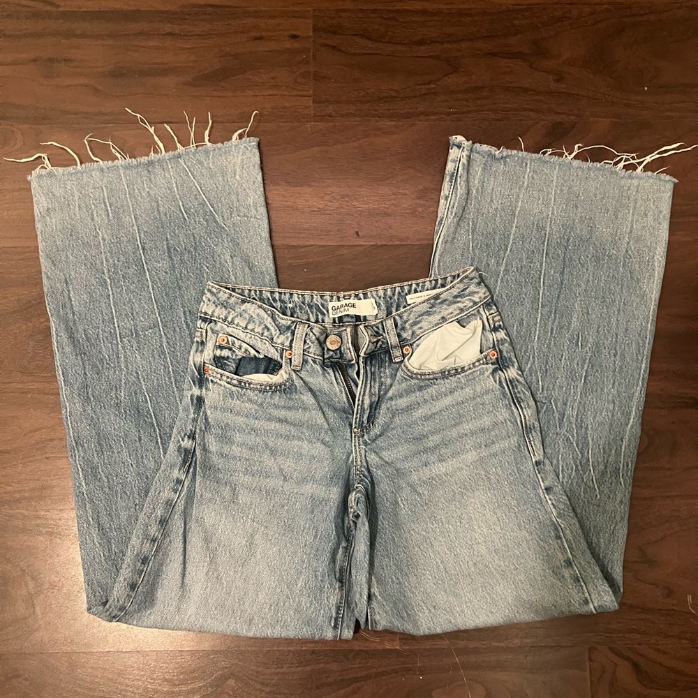 Garage wide leg jeans